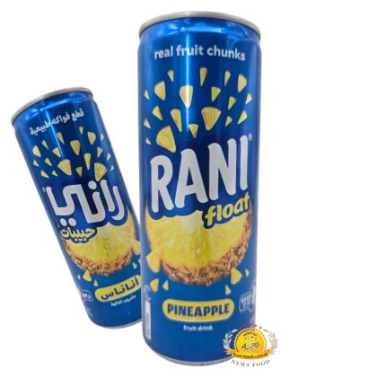 عصير راني مع قطع الفواكة الطبيعية ( اناناس ) 240ml×24