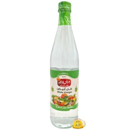 خل ابيض مدورة احلام (Alahlam)12×500ml