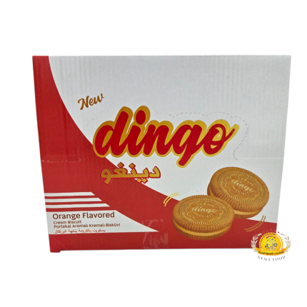 بسكويت دينغو(Dingo) محشي بكريم البرتقال 12×12