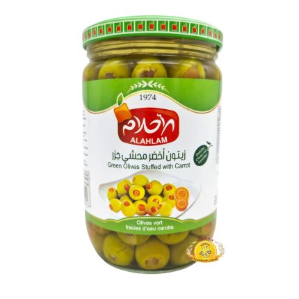 زيتون أخضر محشي جزر الأحلام 12×400gr