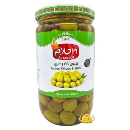 زيتون أخضر حلبي الأحلام 12×500gr