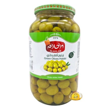 زيتون أخضر حلبي الأحلام 6×900gr