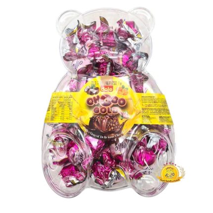 شوكلا دولي كولد علبة كريستال شكل دب (2540) 8×750gr