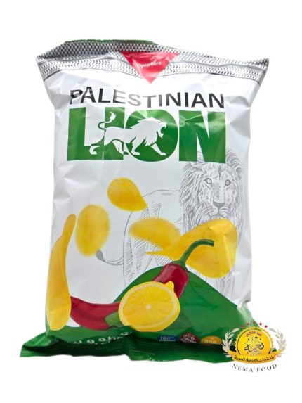 شيبس ليون فلسطين بنكهة شطة وليمون