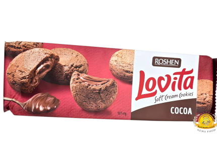 بسكويت روشين (1374) ROSHEN Lovita Soft Cream Cookies COCOA 18 x 0.127=2.286kg