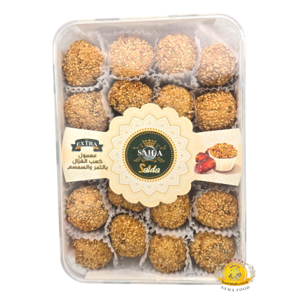 معمول بالتمر و السمسم كعب الغزال صيدا  16×650gr