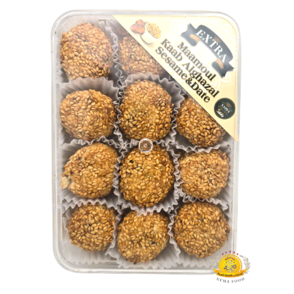 معمول بالتمر و السمسم كعب الغزال صيدا 16×300gr