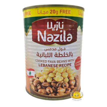 فول مدمس نازيلا بالخلطة اللبنانية 24×400gr
