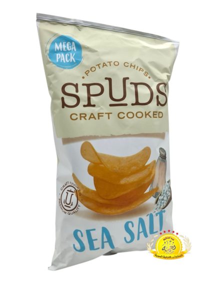 شيبس طبيعي سبودس بنكهة ملح البحر 185g×12