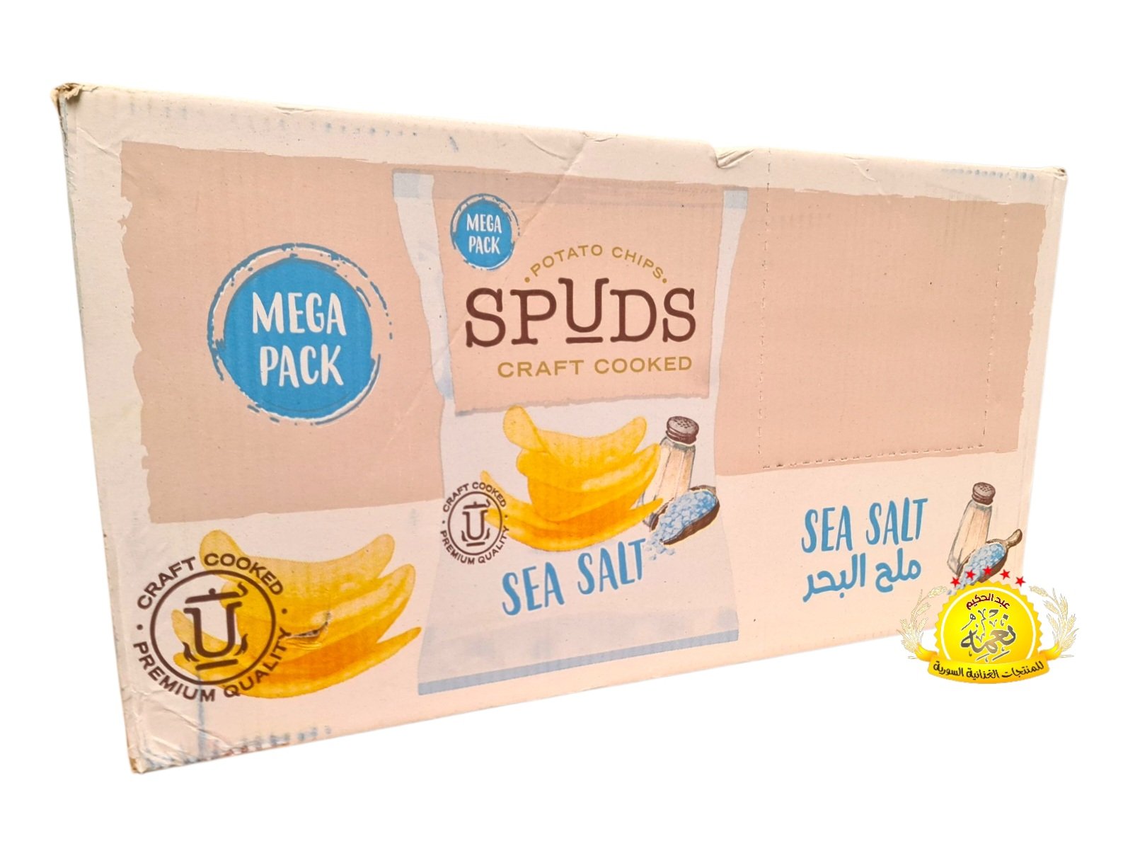 2025/10/1000031754.jpg شيبس طبيعي سبودس بنكهة ملح البحر 185g×12 - الصورة 2