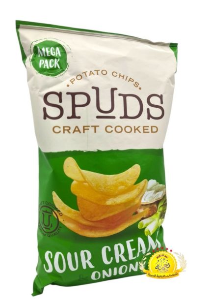 شيبس طبيعي سبودس بنكهة كريمة متبلة 185g×12