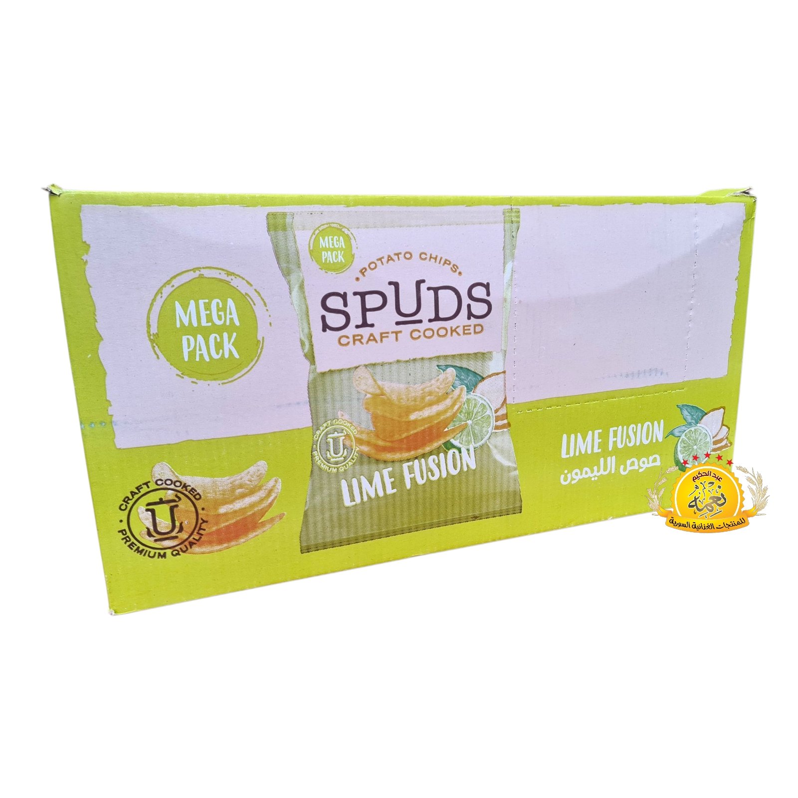 2025/10/1000031766.jpg شيبس طبيعي سبودس بنكهة صوص الليمون 185g×12 - الصورة 2