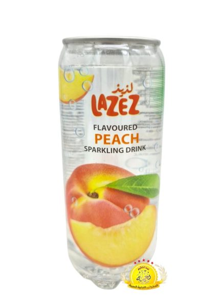 مشروب غازي لذيذ بنكهة الخوخ 24×350ML  Lazez soofty Drink Mix flavoured 24×350ML
