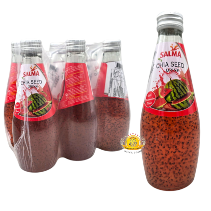 عصير مع حبيبات الريحان سلمى (Salma) بنكهة البطيخ 24×290ml