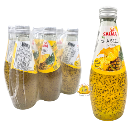 عصير مع حبيبات الريحان سلمى (Salma) بنكهة الأناناس 24×290ml