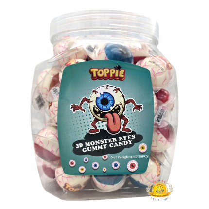 جيلاتين (2) Toppie 3D Monster Eyes Gummy Candy 50×18gr