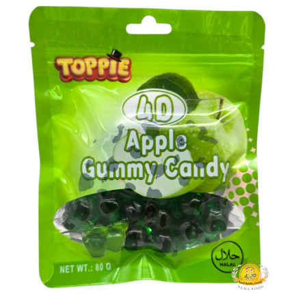 جيلاتين (5) Toppie Apple Gummy Candy 16×80gr