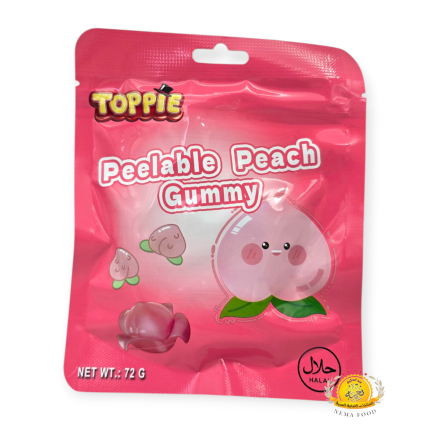جيلاتين (9) Toppie Peelasble Peach Gummy 10×72gr