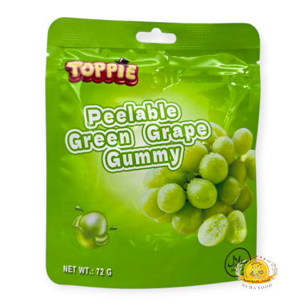 جيلاتين (11) Toppie Peelable Green Grape Gummy 10×72gr