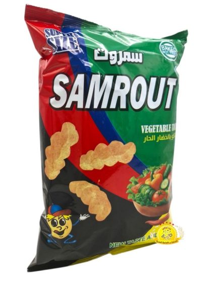 شيبس سمروت (SAMROUT) 90g×12 بنكهة الخضار الحارة