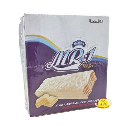 بسكويت ام ار اكسترا ويفر بالشكولا البيضاء / Mr.Extra Wafer Mix 12×340gr