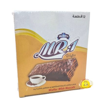 بسكويت ام ار اكسترا ويفر  بكريمة النسكافة و مغطس بالشوكولا / Mr.Extra Wafer Mix 12×340gr