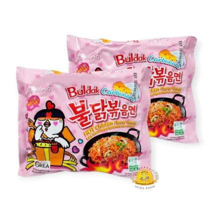 نودلز سامينج زهري / Samyang Hot Chechen Flavour Ramen Carbonara Flavour 8×5×130gr