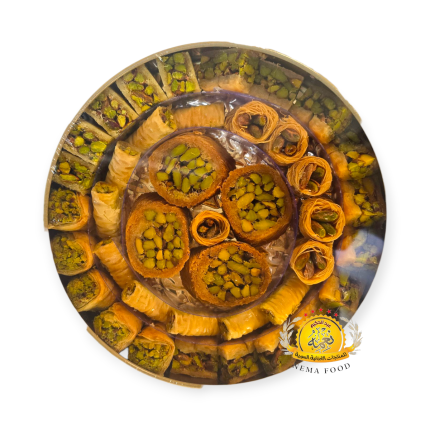 حلويات البيت الدمشقي بقلاوة ملكي فستق 24×500غ