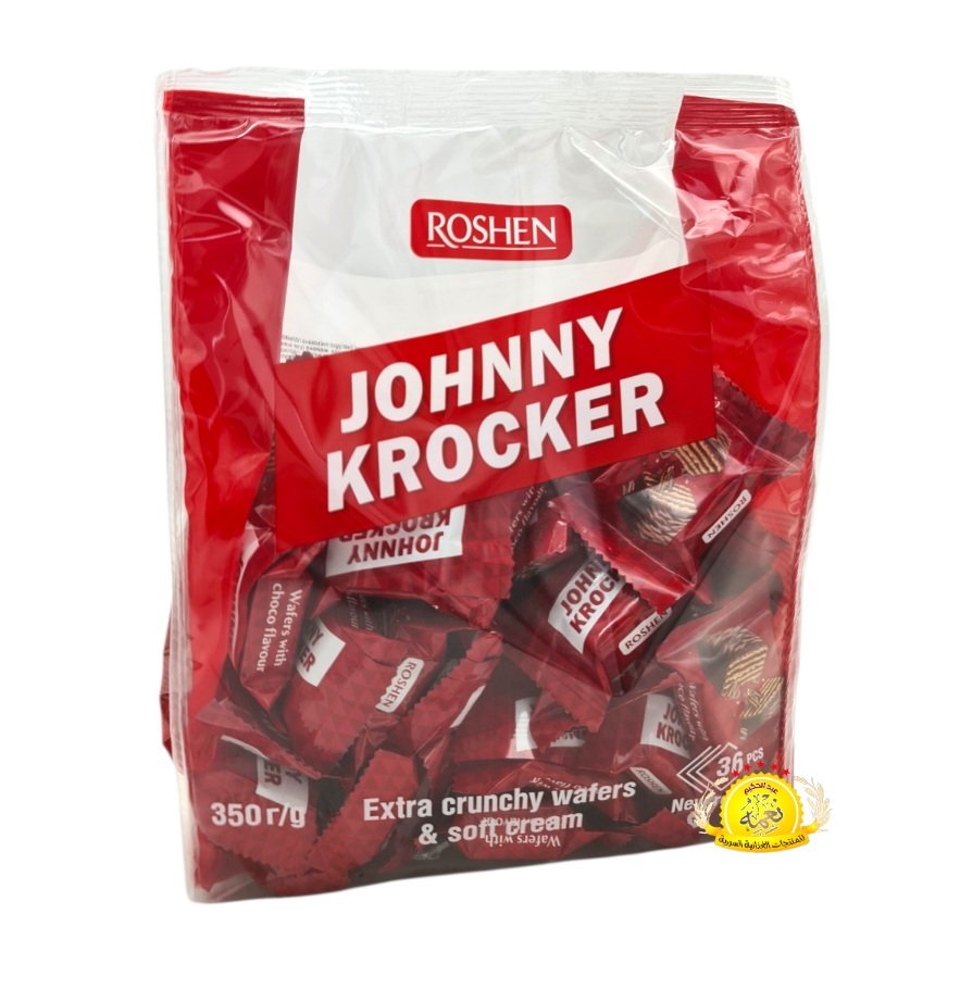 2025/12/1000035454.jpg بسكويت روشين جوني كروكر محشي بشكولاته Roshen johnny 12×350 g (8831) - الصورة 1