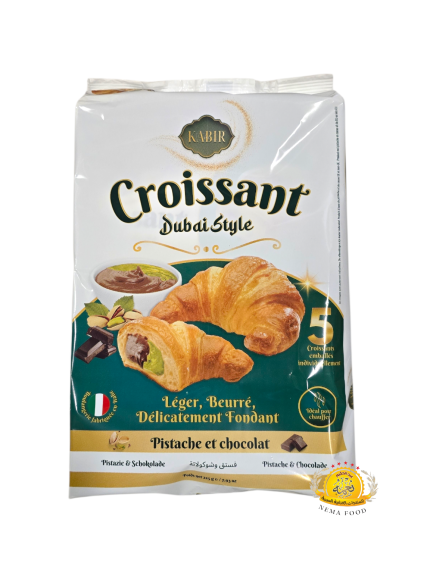 كروسان كابر دبي ستايل شوكلا و كريمة الفستق 8×5×45gr