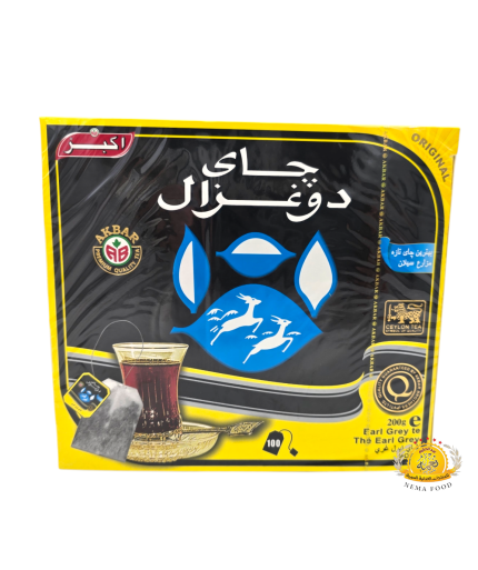 شاي دو غزال اسود ١٠٠ظرف