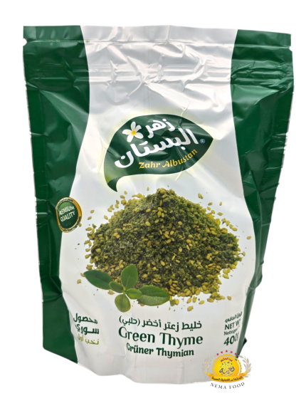 زعتر اخضر زهر البستان 12×400gr