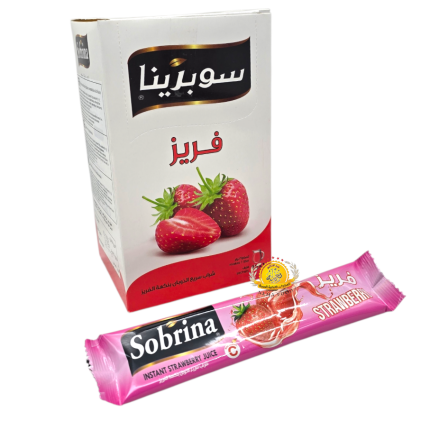 عصير بودرة سوبرينا نكهة ( فريز ) 12×12ظرف
عرض خاص أشتري ٥طرد واحصل على ١طرد هدية 🎁