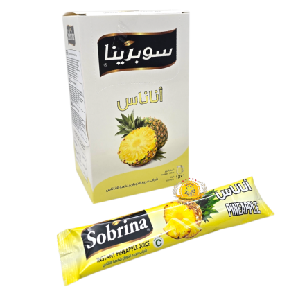 عصير بودرة سوبرينا نكهة ( أناناس) 12×12ظرف
عرض خاص أشتري ٥طرد واحصل على ١طرد هدية 🎁