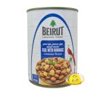 فول بيروت مدمس مع حمص بالخلطة اللبنانية 400g×24