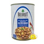 فول بيروت مدمس مع حمص بالخلطة اللبنانية 400g×24