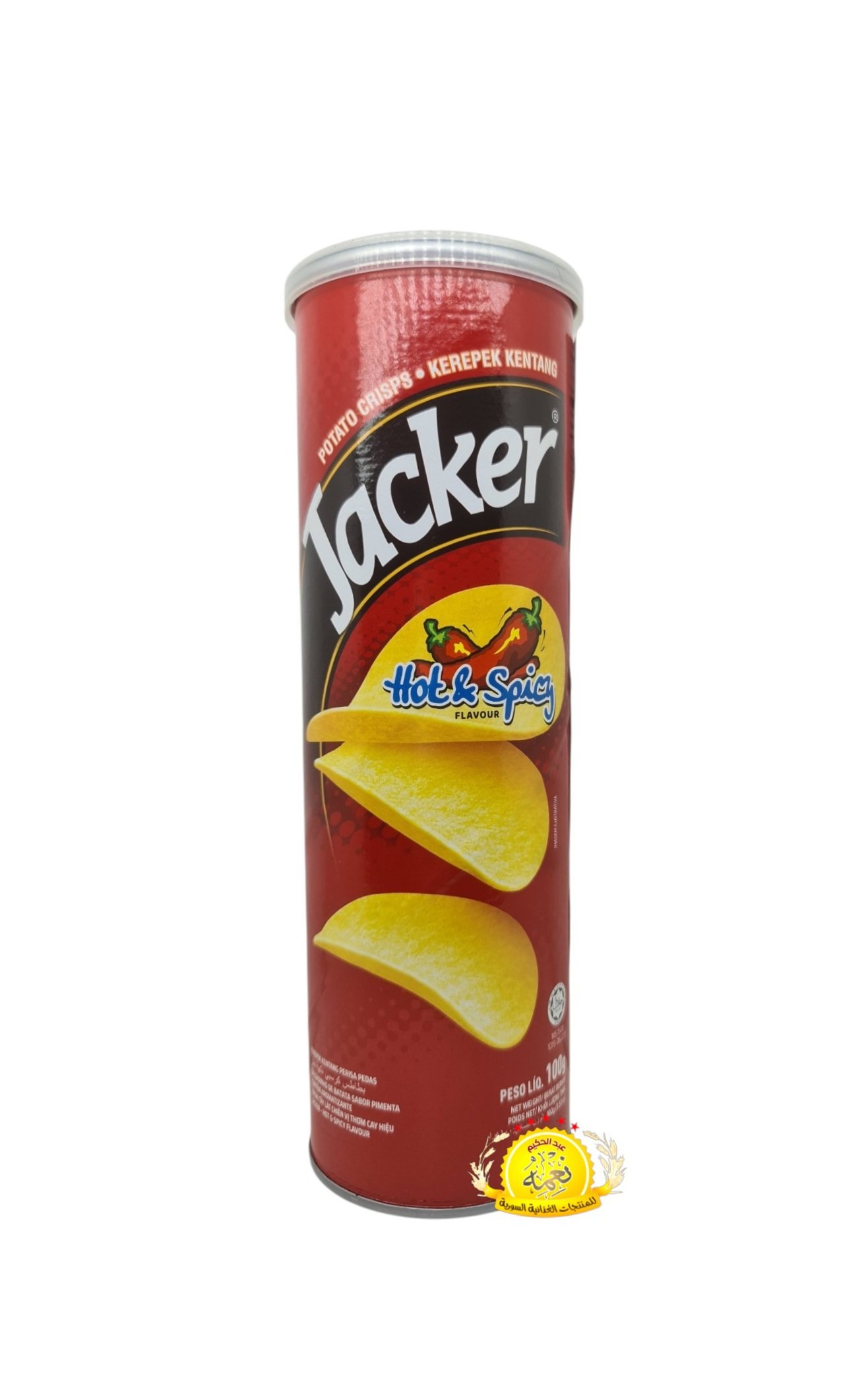 2026/10/1000066688.jpg شيبس (Jacker) بنكهة الحار 100g×24 - الصورة 1